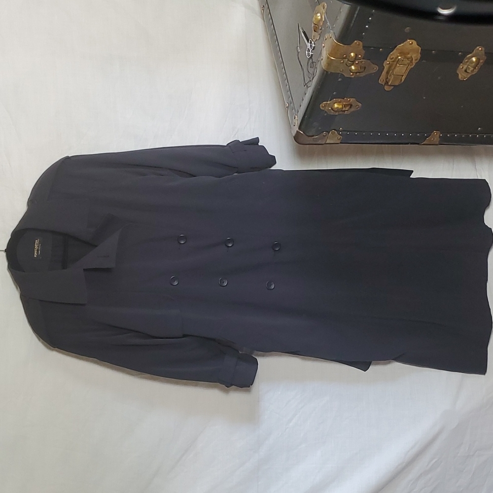 Black Forcaster of Boston Size 9/10 Rain Coat with Removable Lining.